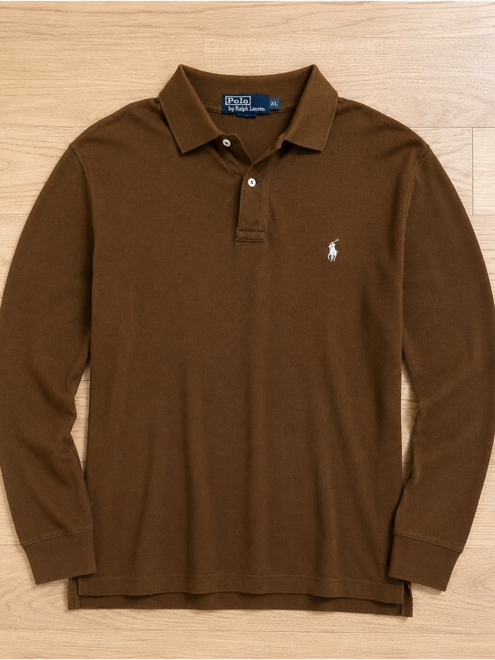 Polo Ralph Lauren Long Sleeve Polo Shirt - Brown
